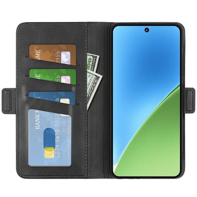 SKALO Xiaomi 15 Premium ID Plånboksfodral - Svart