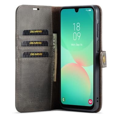 DG MING Samsung A26 5G 2-i-1 Magnet Plånboksfodral - Grå