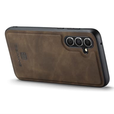 DG MING Samsung A36 5G Premium PU-Läder Hybrid Skal - Mörkbrun