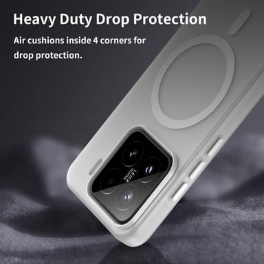 SKALO Xiaomi 15 Matt Translucent Hybrid Skal - Vit