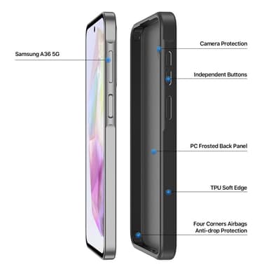 DUX DUCIS Samsung A56 5G Yind Series Skal - Svart