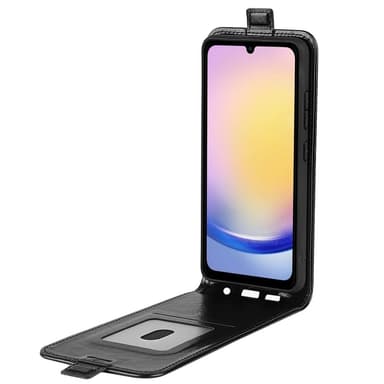 SKALO Samsung A26 5G Vertical Flip PU-Läder Plånboksfodral - Svart