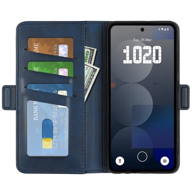 SKALO Nothing Phone (3a) Pro 5G Premium ID Plånboksfodral - Blå
