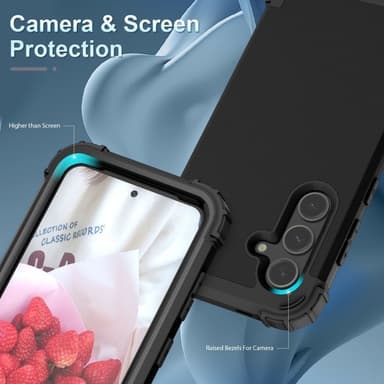 SKALO Samsung A36 5G Armor L-Style Skal - Svart