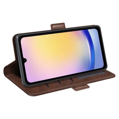 SKALO Samsung A26 5G Premium ID Plånboksfodral - Brun