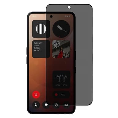 SKALO Nothing Phone (3a) 5G Privacy Härdat Glas Skärmskydd - Svart