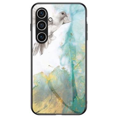 SKALO Samsung A26 5G Marmor Härdat Glas TPU Skal - Motiv 2