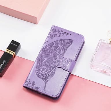 SKALO Nothing Phone (3a) 5G Mandala Butterfly Plånboksfodral - Lila