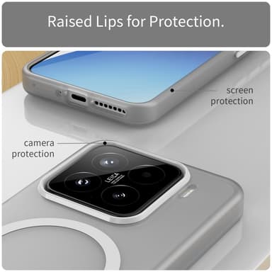 SKALO Xiaomi 15 Matt Translucent Hybrid Skal - Vit