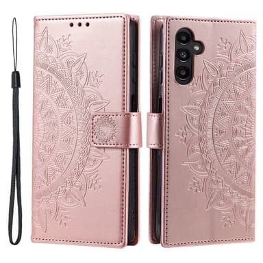 SKALO Samsung A56 5G Mandala Plånboksfodral - Roséguld