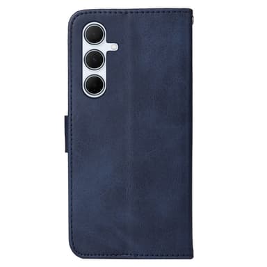 SKALO Samsung A56 5G PU-läder Plånboksfodral - Blå
