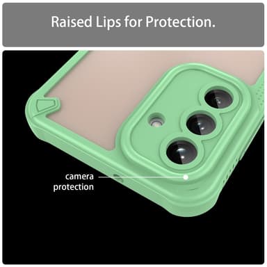 SKALO Samsung A26 5G Armor Hybrid Frosted Skal - Grön