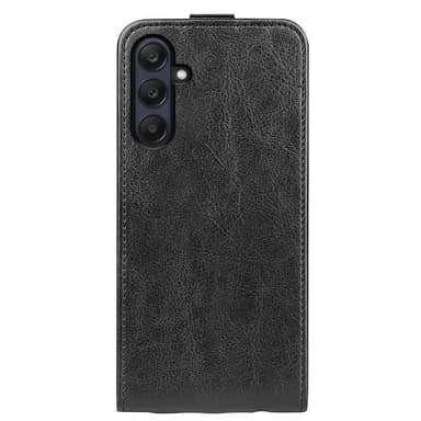 SKALO Samsung A26 5G Vertical Flip PU-Läder Plånboksfodral - Svart