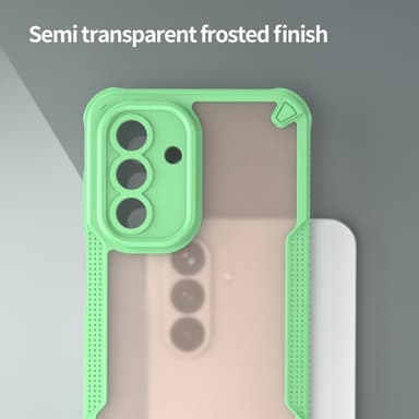 SKALO Samsung A26 5G Armor Hybrid Frosted Skal - Grön