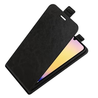 SKALO Samsung A26 5G Vertical Flip PU-Läder Plånboksfodral - Svart
