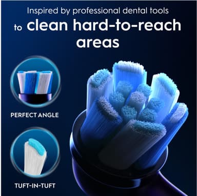 Oral-B iO Ultimate Clean tandborstrefill 778497 8st (svart)