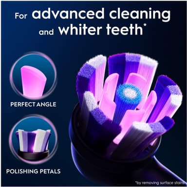 Oral-B iO Radiant White tandborstrefill 457118 3st (svart)