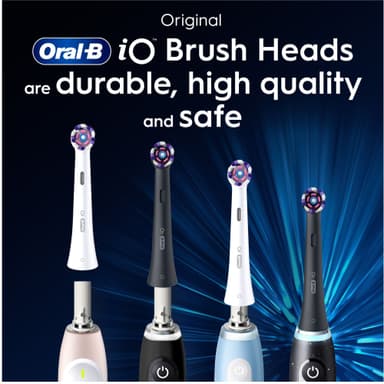 Oral-B iO Radiant White tandborstrefill 457118 3st (svart)