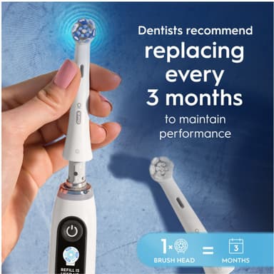 Oral-B iO Ultimate Clean tandborstrefill 195546 6st (vit)