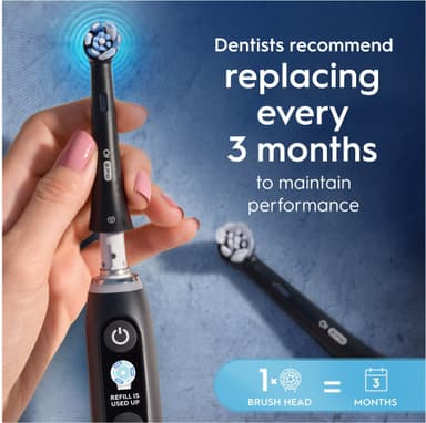 Oral-B iO Ultimate Clean tandborstrefill 195522 6st (svart)