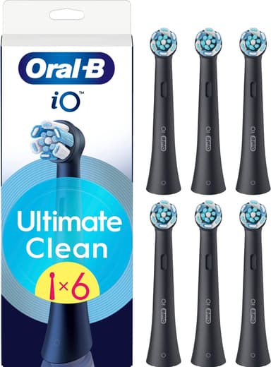 Oral-B iO Ultimate Clean tandborstrefill 195522 6st (svart)