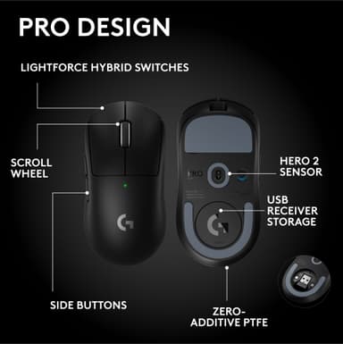 Logitech G Pro Superlight 2 SE trådlös mus