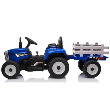 Swoop Elektrisk Bil för barn Traktor med släp