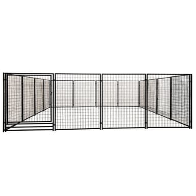 Trekker hundgård 6x6x1,83m, svart