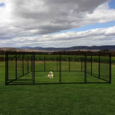 Trekker hundgård 6x6x1,83m, svart