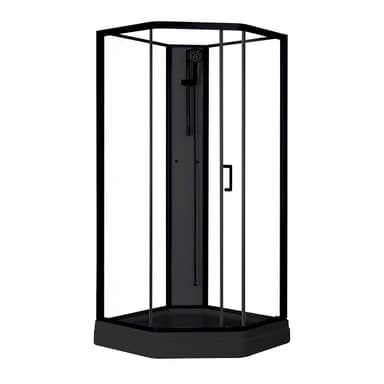 Duschkabin Elsa Black - 90 x 90 x 205 cm