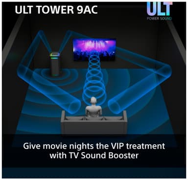 Sony ULT Tower 9AC partyhögtalare (svart)