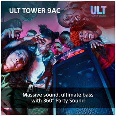 Sony ULT Tower 9AC partyhögtalare (svart)