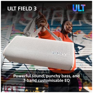 Sony ULT Field 3 bärbar högtalare (vit)