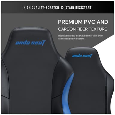 AndaSeat Luna gamingstol (svart/blå)
