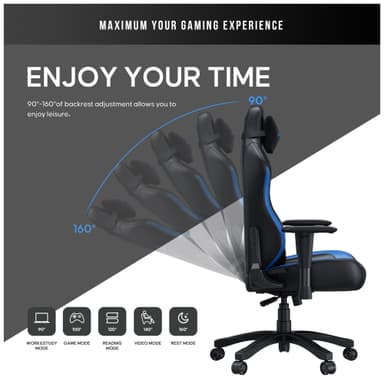 AndaSeat Luna gamingstol (svart/blå)