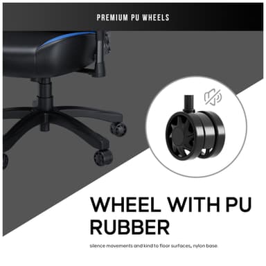 AndaSeat Luna gamingstol (svart/blå)