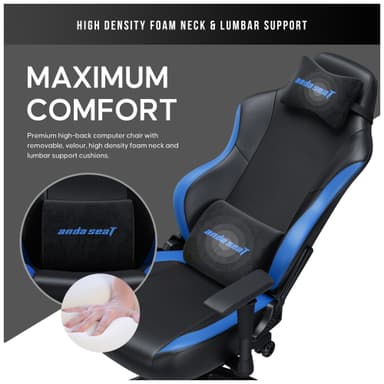 AndaSeat Luna gamingstol (svart/blå)