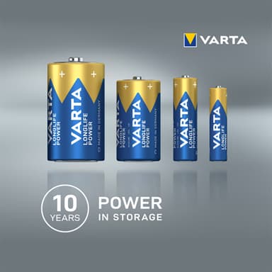 Varta Longlife Power D batteri (2-pack)