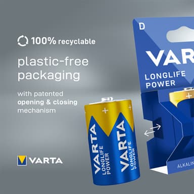 Varta Longlife Power D batteri (2-pack)