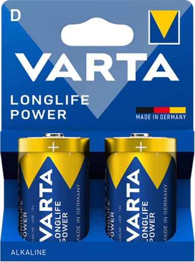 Varta Longlife Power D batteri (2-pack)