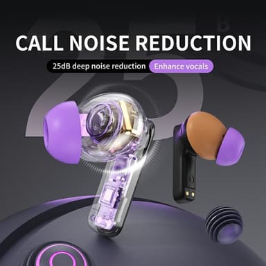 MBLUE AR03pro ANC Noise Cancellation Bluetooth 5.3 Earbuds Low Latency Gaming Hörlurar - Svarta