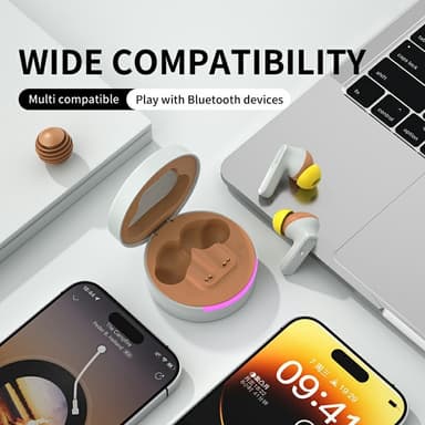 MBLUE AR03pro ANC Noise Cancellation Bluetooth 5.3 Earbuds Low Latency Gaming Hörlurar - Svarta