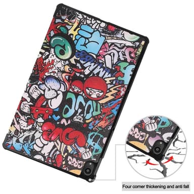 Tri-fold Fodral till Lenovo Tab P11 TB-J606F - Graffiti