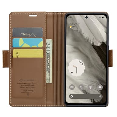 CASEME Plånboksfodral till Pixel 8 - Brun