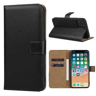 iPhone 11 Plånboksfodral / Fodral Läder - Svart