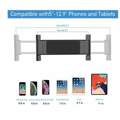 Hållare för surfplatta, passar te.x iPad och Samsung 13 - 33 cm