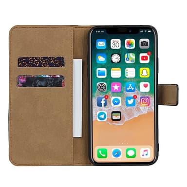 iPhone 11 Plånboksfodral / Fodral Läder - Svart