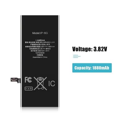 Apple iPhone 6 IPARTSEXPERT Batteri 1880mA FCC/CE/RoSH Certifierat