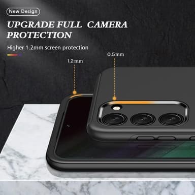 Samsung Galaxy S23 Hybrid skal med Finger Ring - Svart