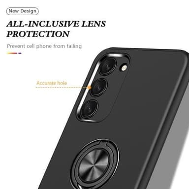 Samsung Galaxy S23 Hybrid skal med Finger Ring - Svart